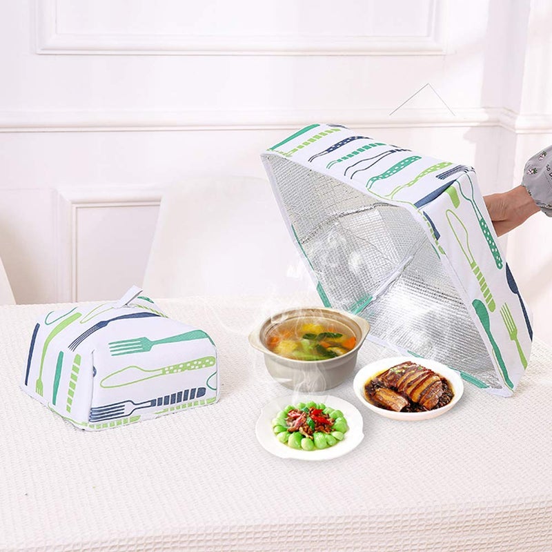 HinchJone Insulated Food Covers 4 Pieces Foldable Cover for Food Collapsible Food Tent Kitchen Restaurant Picnic - Image 2